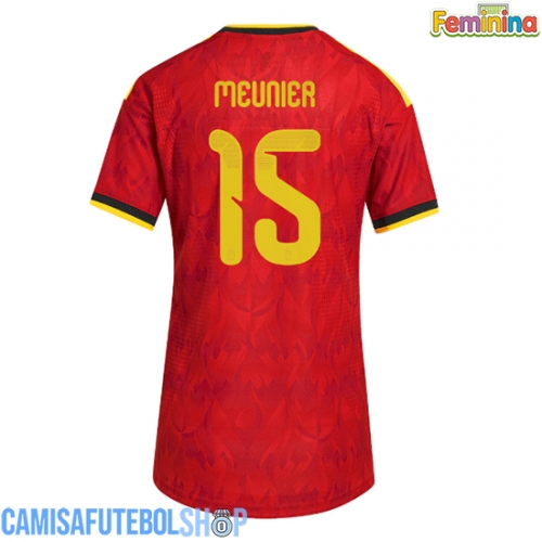 Camisa de time de futebol Bélgica Thomas Meunier #15 Replicas 1º Equipamento Feminina Mundo 2026 Manga Curta